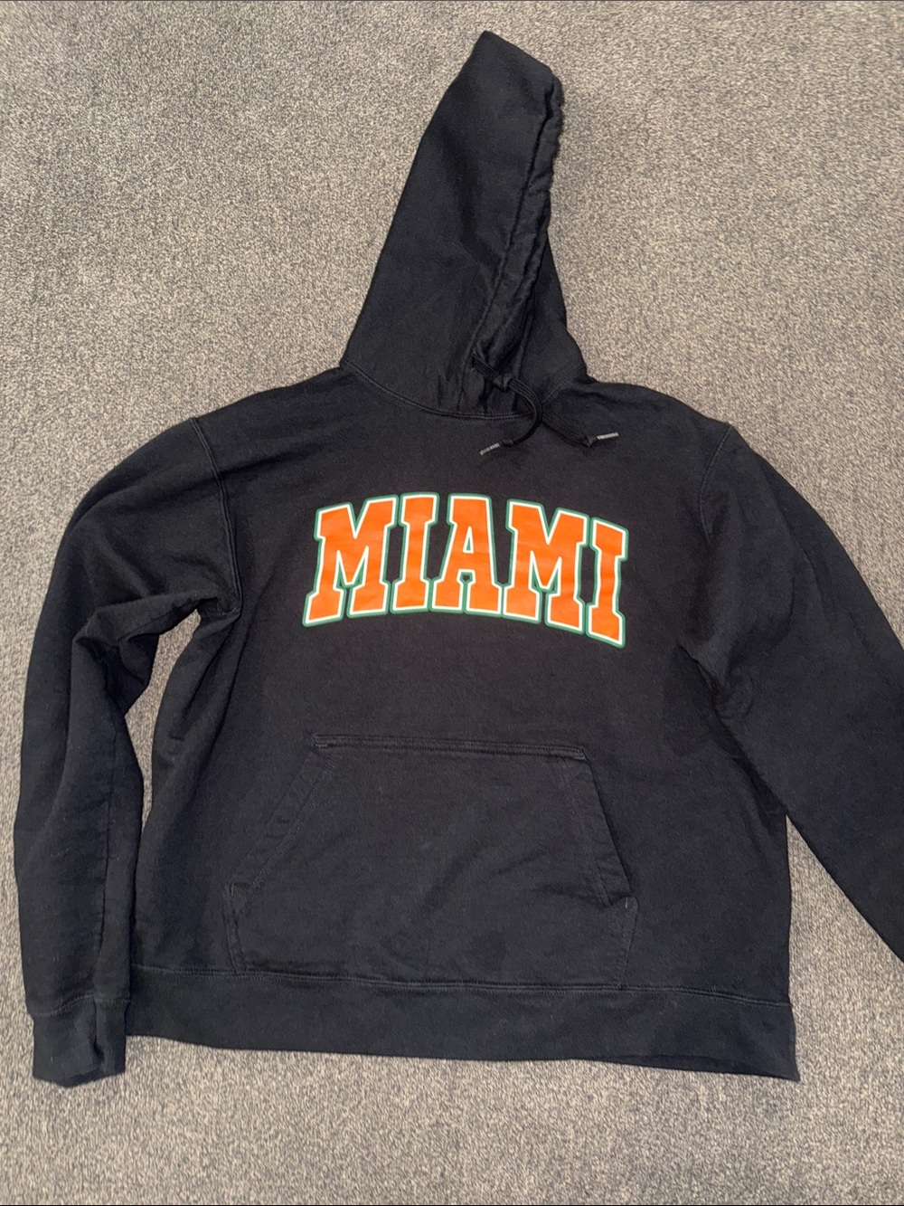 Men’s MIAMI Black Graphic Hoodie Sweatshirt